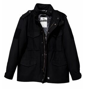 Zero Foxtrot M65 Field Jacket Black Mens Large Quilted Camo Lining Tactical Coat